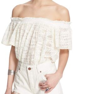 Free People Off the Shoulder Top